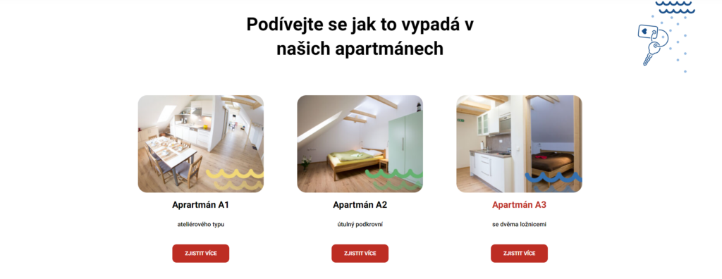 Brilo nápověda - ukázka bloku rozcestník na webu