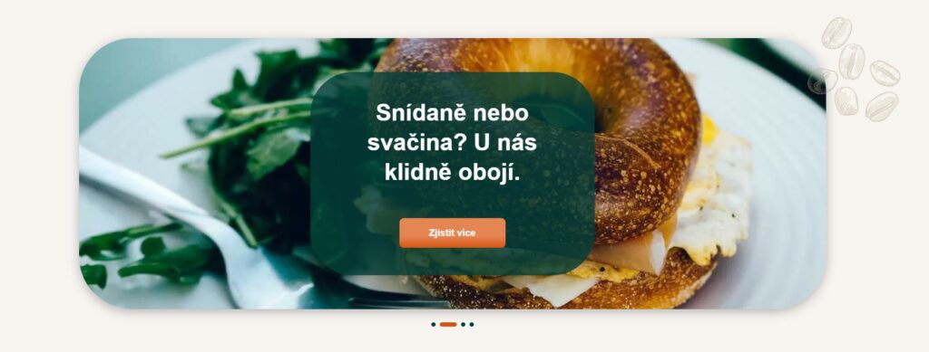 Brilo nápověda - ukázka slideru na webu